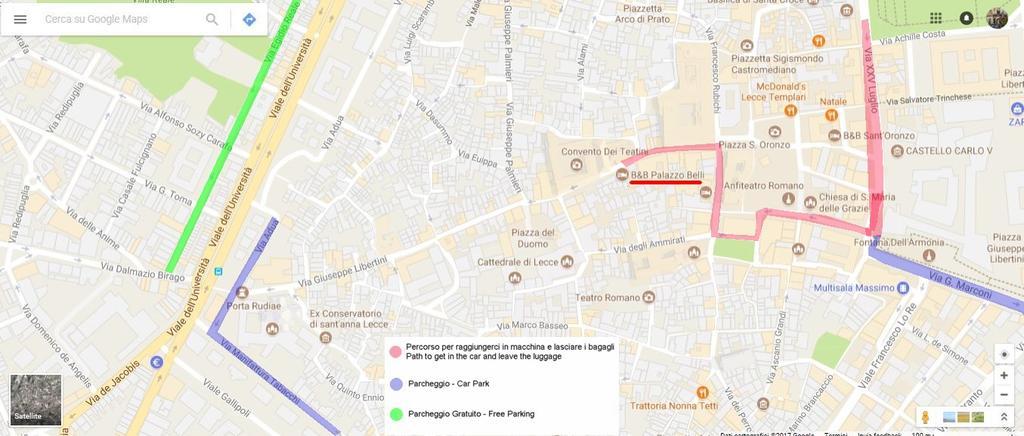 Palazzo Belli B&B Lecce Eksteriør billede